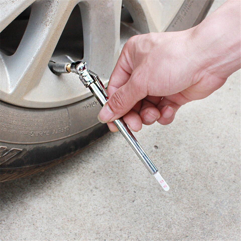 Draagbare Mini Duurzaam Auto Styling 5-50 PSI Manometer Pen Vorm Emergency Gebruik Band/Tyre air druk Test Meter
