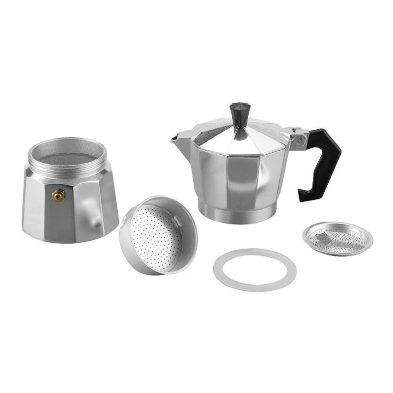 3/6/9 kupillista kahvia mokkapannu kahvinkeitin alumiininen teekannu cafetiere kahviteen perkolaattori suodatinpuristin mäntä