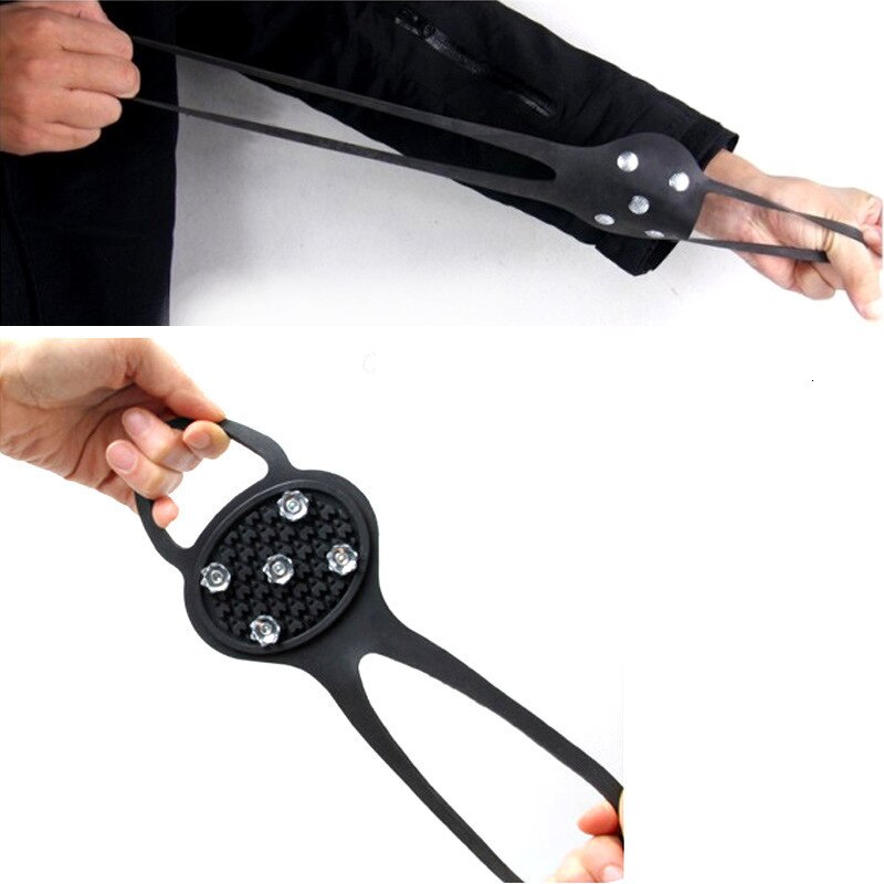 5 Getande Kalebas Ijs Sneeuw Studs Antislip Spikes Stijgijzers Sneeuwveld Klimmen Schoenen Set Spikes Winter Schoenen Cover Ice grips