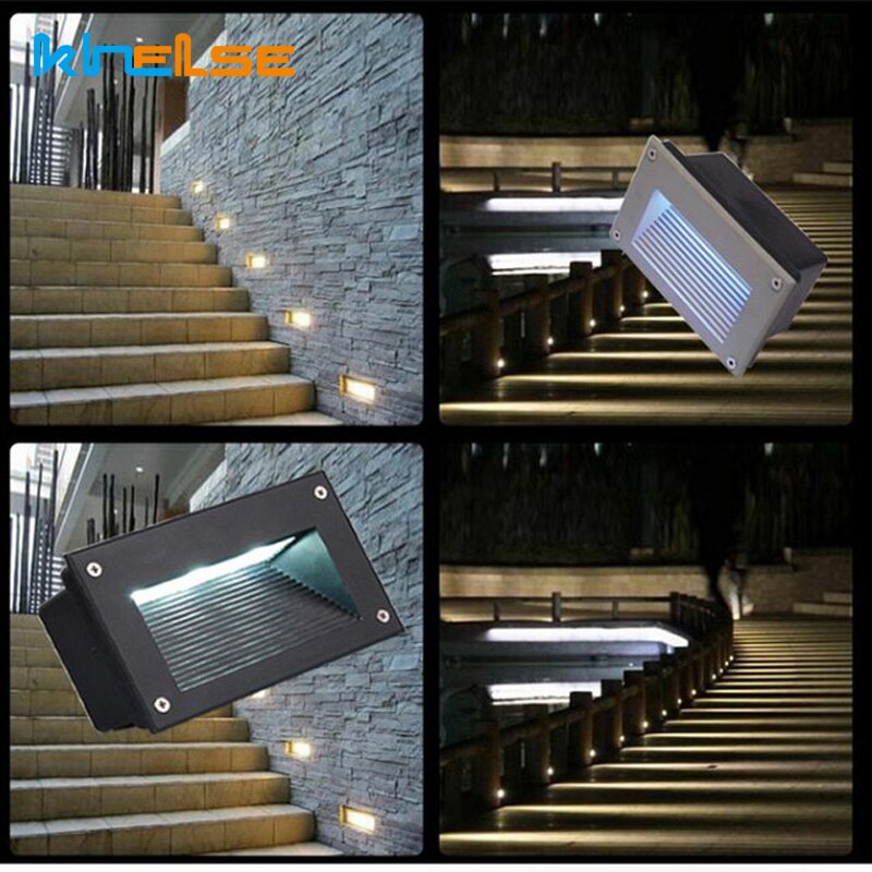draussen LED Treppen Licht Wasserdichte Einbau Begraben Lampe 5W7W10W Pfad Garten Fußweg Villa LED Zauberstab Schritt Garten Scheinwerfer 85- 265V