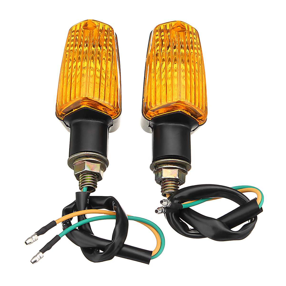 2Pcs Universal Voor Honda Voor Kawasaki Voor Suzuki Voor Yamaha Knipperlicht Motorfiets Richtingaanwijzer Blinker Bulb 12V 10W Amber: 2 pcs