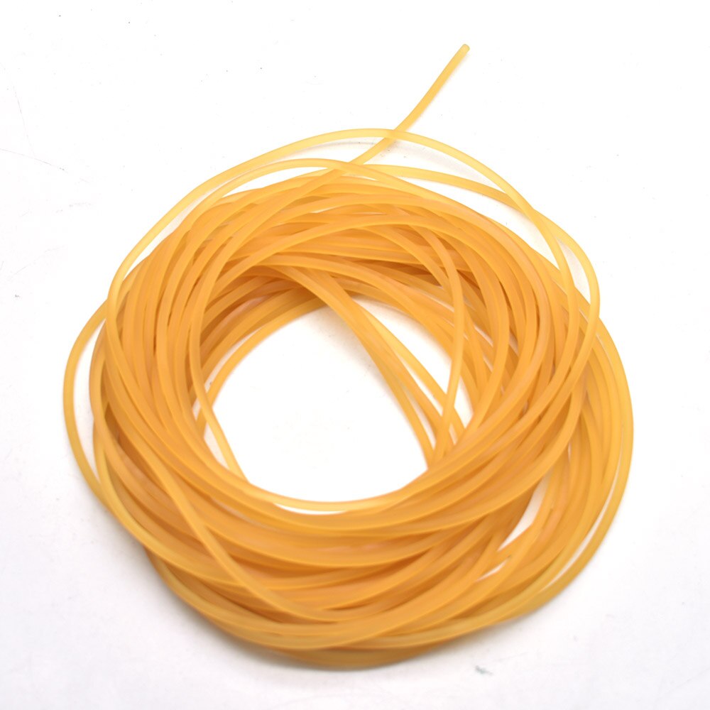 Diameter 2mm 3mm 3.5mm massivt elastiskt fiskerep 10m fisketillbehör bra gummilina för att fånga fisk: 2mm 10m naturligt