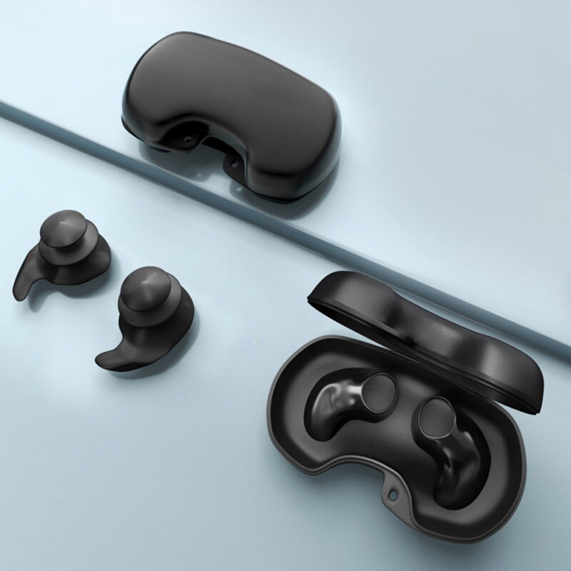 1 Pair Diving Water Sports Swimming Accessories With Collection Box Soft Dust-Proof Ear Silicone Plugs Waterproof Earplugs Gear