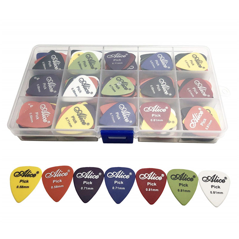 20/50 Stks/set Elektrische Gitaar Pick Akoestische Muziek Picks Plectrum 0.58/0.71/0.81/0.96/1.20 /1.50 Mm Dikte Gitaar Accessoires