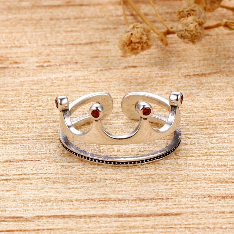 925 Silver finger Rings Ornaments Partner Adjustable Size bague Engagement Jewelery Set Shows Luxury Again