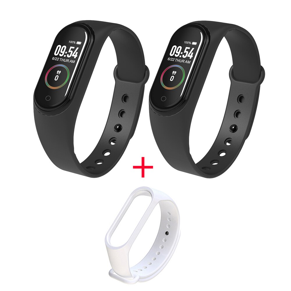 M4 smart band 4 fitness armbånd sport smart ur puls blodtryk armbånd smartwatch til xiaomi som mi band 4: Gul