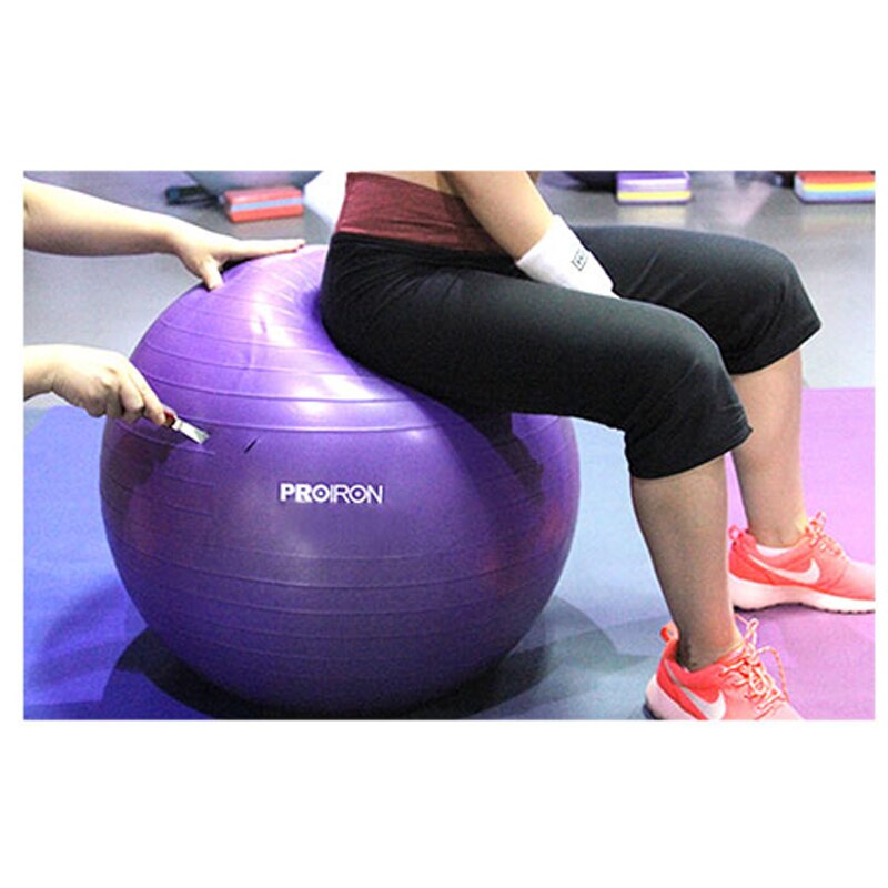 Fitness Ball - 55cm 65cm 75cm - Smooth Surface - Gym Balance Exercise Workout