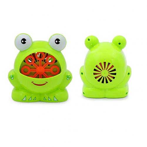 1Pc Portatile Durevole Del Fumetto Dei Bambini Rana Volante di Plastica A Forma di Bolla Automatica Creatore Ventilatore Giocattolo: rana