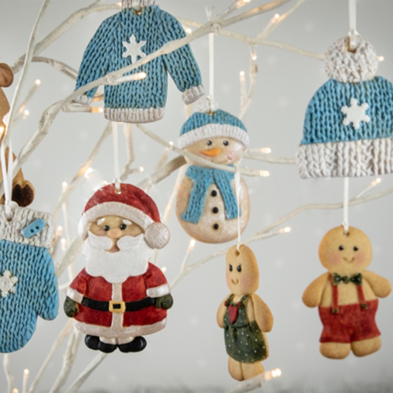 Christmas Cookie Molds Fondant Cakes Decorating Tools Silicone Molds Sugarcrafts Chocolate Baking Tools For Cakes Gumpaste Form