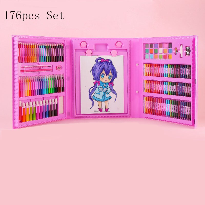 Crayon Painting Set Drawing Pencils Set With Box Watercolor Painting Children's Art Washable Drawing Art Supplies: 2