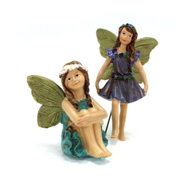 Fehave  - 6 stk miniaturefigurer tilbehør til udendørs eller husindretning fehaveforsyninger