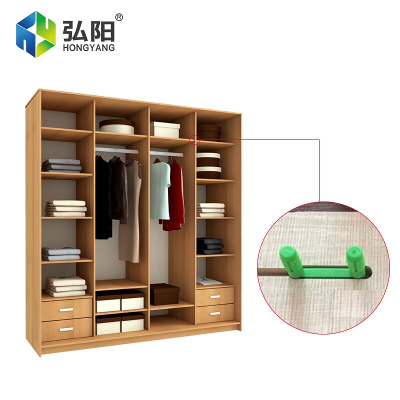 10Pc Onzichtbare U-Vormige Connector Verborgen Vaste Link Kast Closet Body Bevestiging Gesp Quick Installatie