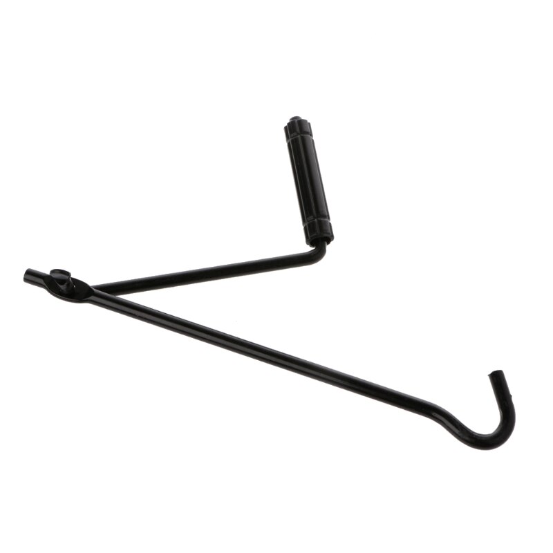 Tijeras con mango de Metal para coche, llave Jack, herramienta de reparación de ruedas duradera, color negro, E7CA