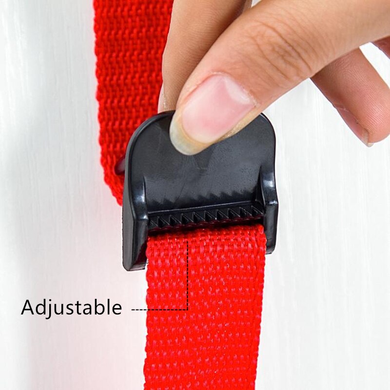 Adjustable Nylon Door Hooks Cap Rack Hat Coat Holder Handbag Key Hook Home Storage Organizer 8 Hooks Portable Door Closet Hanger