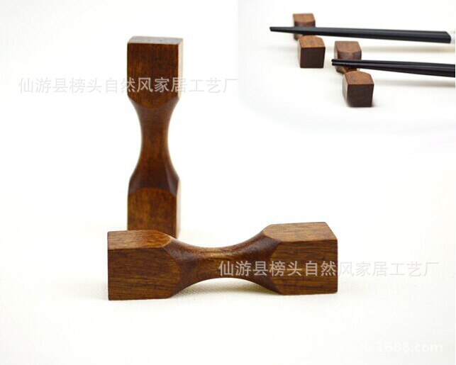 Spesialtilbud spisepinner rack massivt tre spisepinner rack blad fisk form spisepinne holder spisepinne resten spisepinner holder multi-: Holder for spisepinner for puter  j10