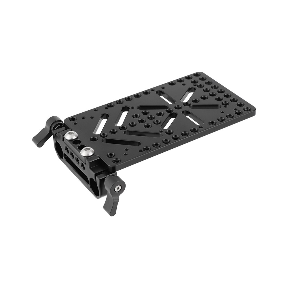 Hdrig Kaas Plaat Batterij Bord Met 15Mm Rail Block Rod Klem Voor V Slot Voeding Plaat Power Distributeur adapter