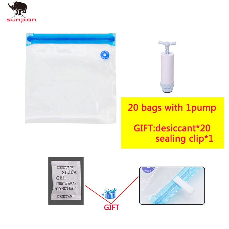 Filament Storage, Filament Safekeeping, Humidity Resistant, Vacuum Sealing Bags that Keep Filament Dry: 20 bags with 1 pump