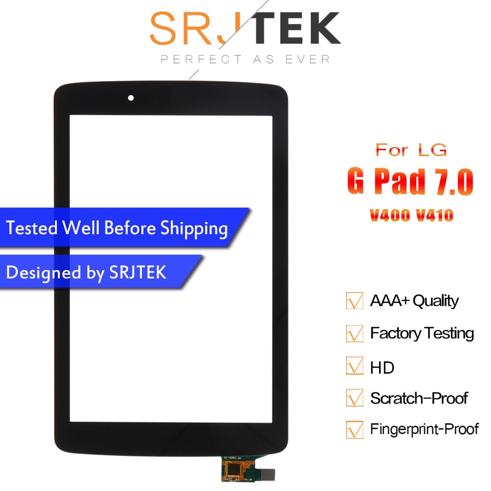 Srjtek 7" For LG G Pad 7.0 V400 V410 Touch Screen Digitizer Sensor Panel Tablet PC Replacement Parts Touchscreen For V400