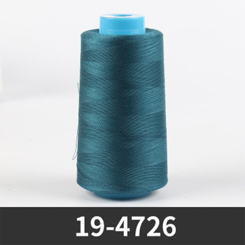 3500m yards overlock naaimachine lijn meter cones zwart wit naaigaren industrieel polyester garen: 19-4726