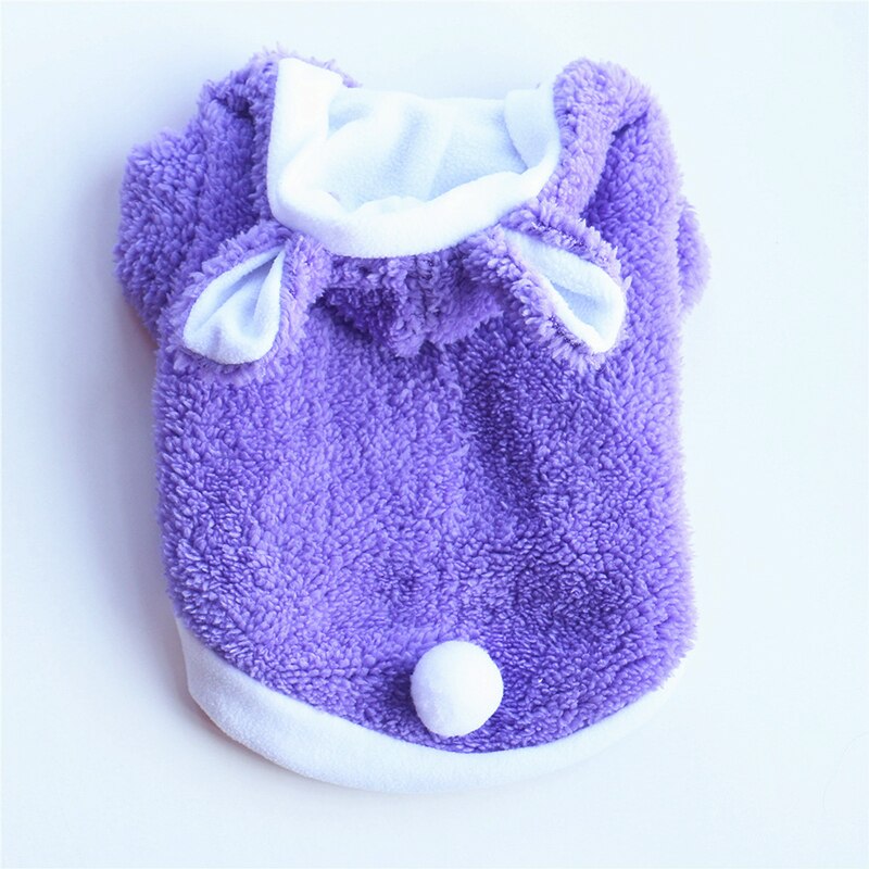 Fleece hundetøj vinter hund hættetrøje hvalp kæledyr tøj til hunde katte blød hund jakke chihuahua tøj til hunde frakke kæledyr outfit: 4 / Xs