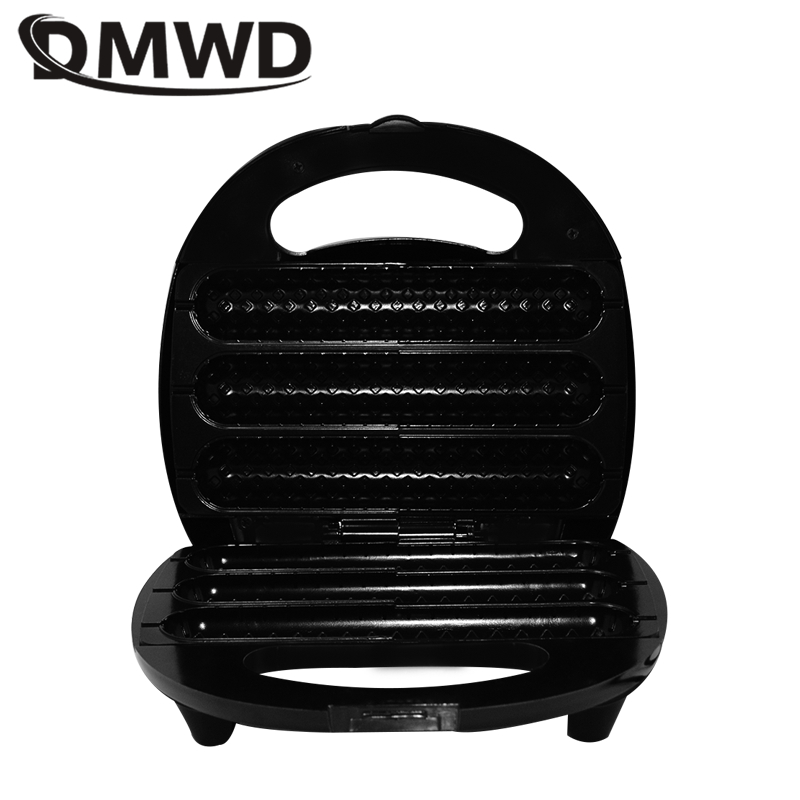 DMWD – Mini gaufrier antiadhésif pour petit-déjeuner, appareil à Muffin, pour saucisses et maïs