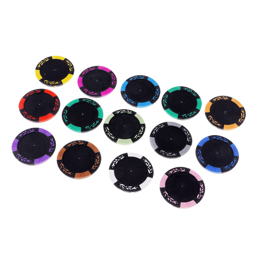 13Pcs Casino Poker Klei Composiet Chips Speelkaart... Grandado