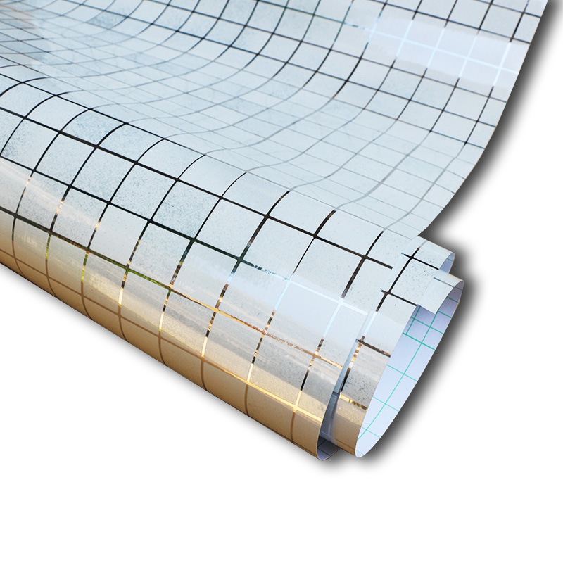 Moderne pvc selvklæbende tapet badeværelse tapet køkken vandtæt mosaik fliser klistermærker vinyl boligindretning wallstickers: Hvid / 45 cm x 10m