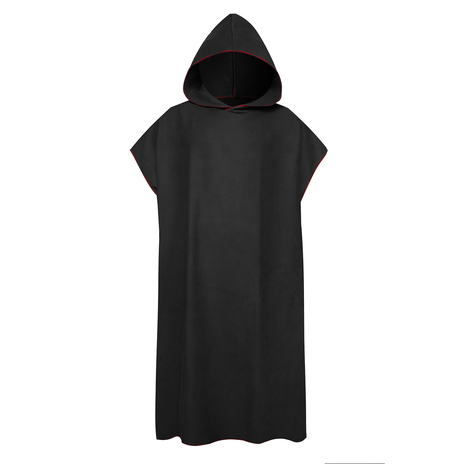 Surfen Poncho Ändern Handtuch schnell-trocken Mit Kapuze Kleid Mikrofaser Strand Decke Schlecht Handtuch Schwimmen Handtuch Neoprenanzug Strand Poncho für erwachsene: Schwarz