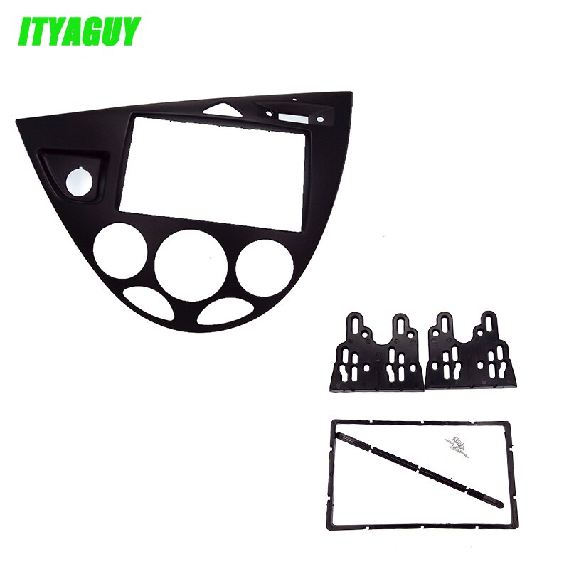 Double 2 Din Frame for Ford Focus /Fiesta Stereo Fascia Car Radio Panel Refitting Installation Trim Kit Face Frame Fasica: Default Title