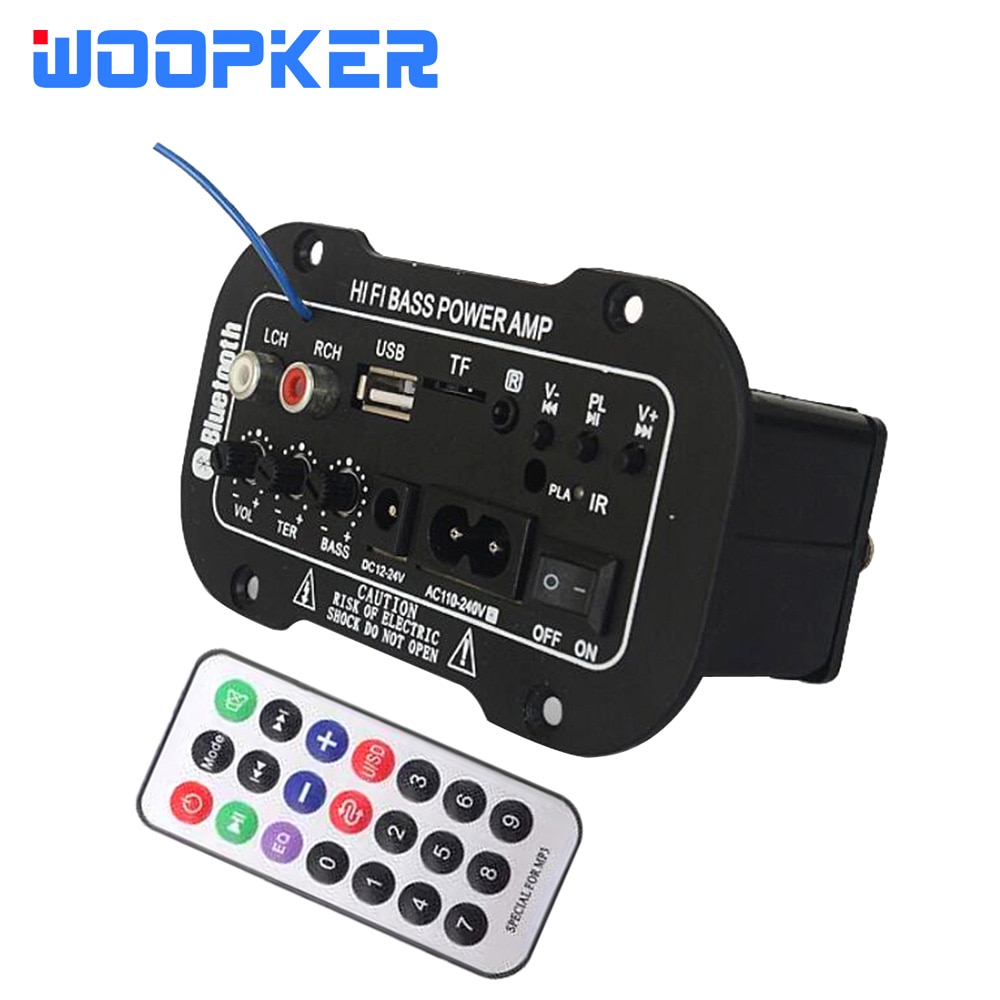 Woopker Speaker Amplifier Board DIY Digital Bluetooth Amplifiers Module AUX TF Card USB 25-30W Speaker 110V 220V 12V 24V