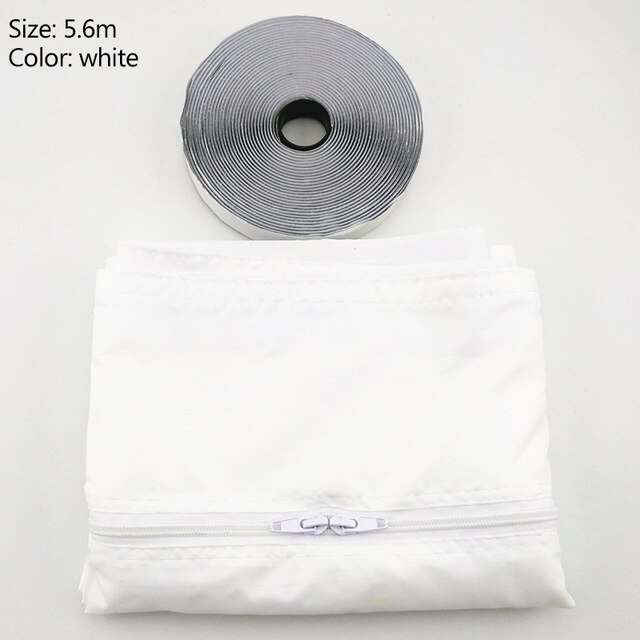 3m/4m/5.6m Window AirLock Seal Plate Air Conditioner Cover Soft Baffle Window Seal For All Mobile Air Conditioning Units: 5.6m white