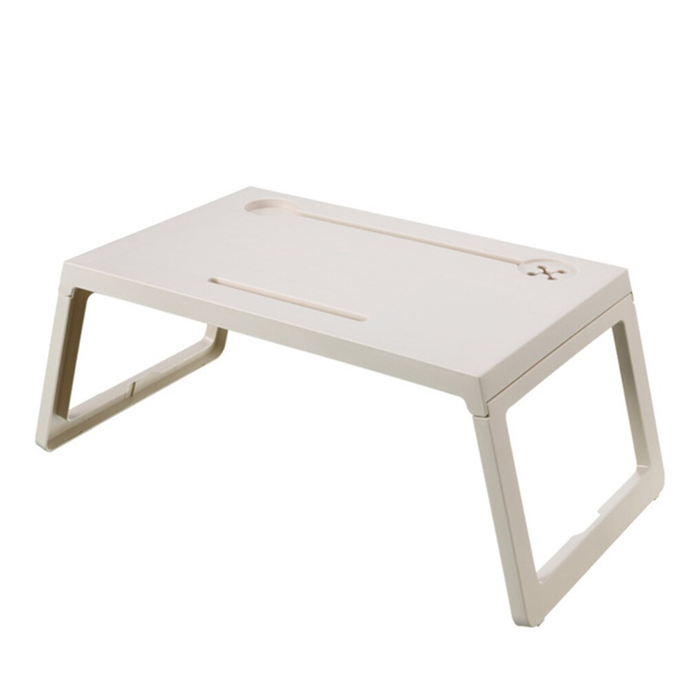 Opvouwbare Bureau Thuis Computer Stand Verstelbare Laptop Bureau Notebook Bureau Voor Picknick Slaapzaal Studeren Tafel Kleine Slaapbank Bureau: Beige