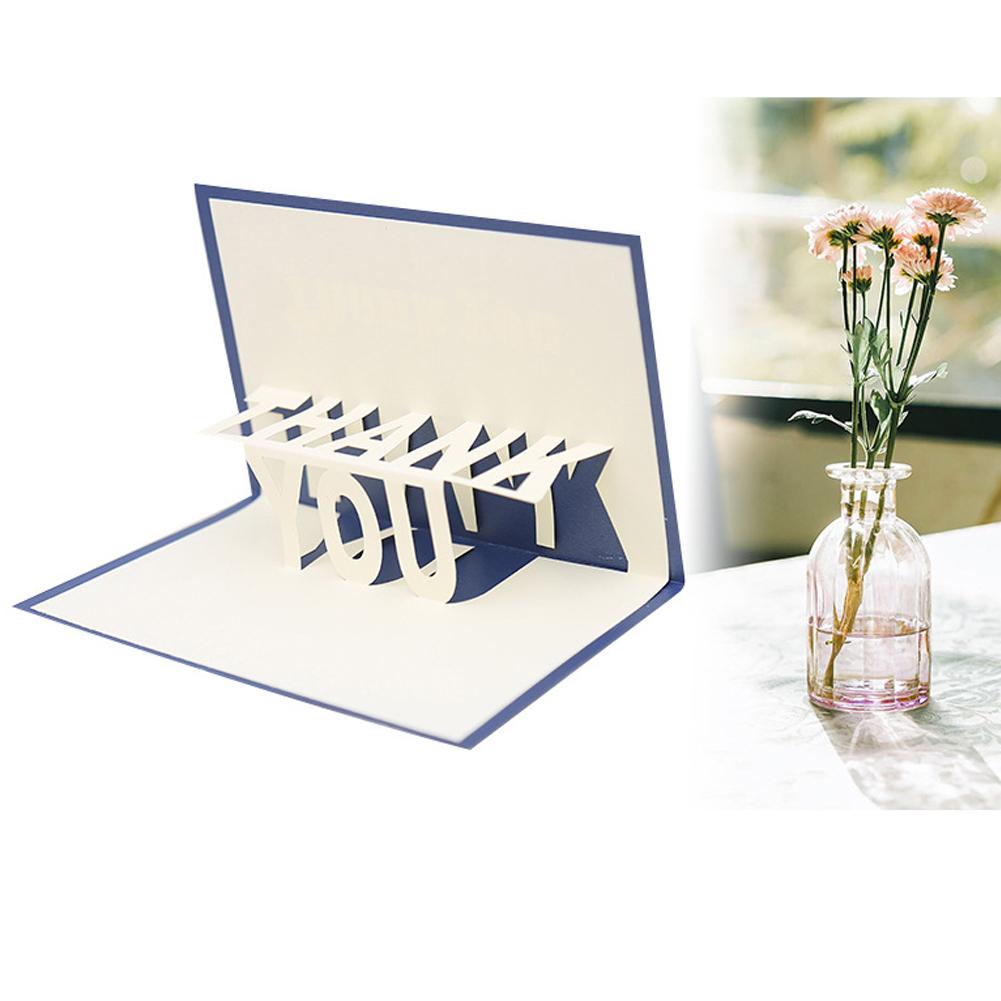 3D Pop Up Cards Thank You Handmade Greeting Cards Postcard Fathers Day Blessing Message Postcards Card