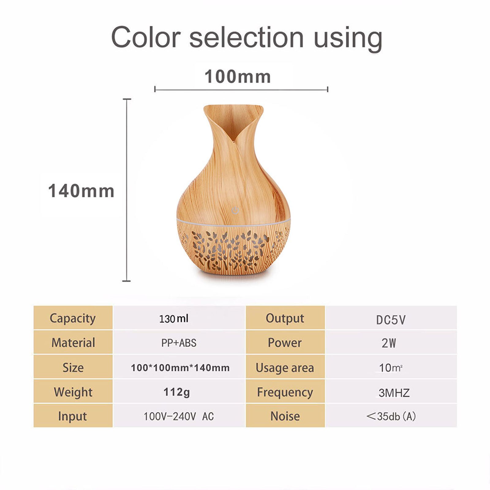 4 #7 Kleuren Luchtbevochtiger Etherische Olie Aroma Diffuser Led Aroma Aromatherapie Luchtbevochtiger 130Ml Diffusers Aromatherapie Voor Thuis