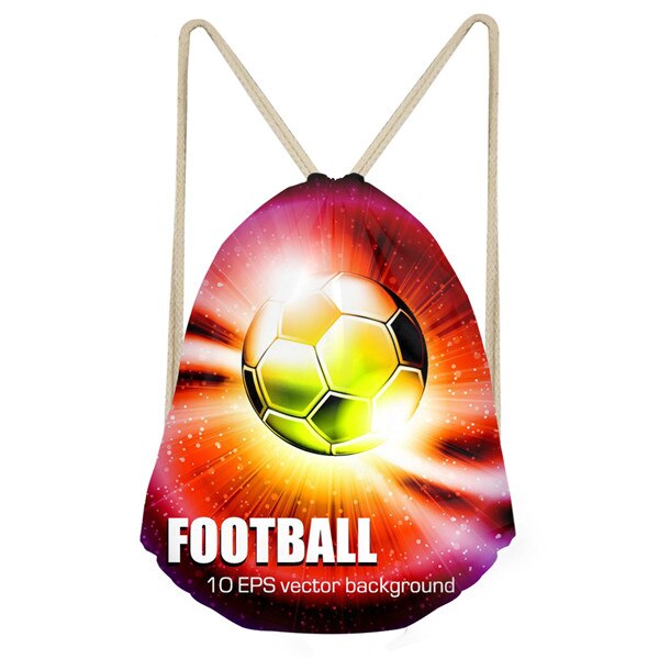 Trekkoordtas fire ball 3d prints herentassen kleine trekkoordrugzak herenschoenen opbergpakket kinderen jongens rugzak schooltassen: W082 z 3