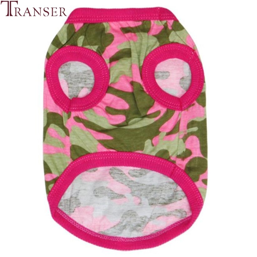 Transer Hond Kleding Voor Kleine Honden Roze Camouflage Hond Vest Teddy Tee Shirt 80118