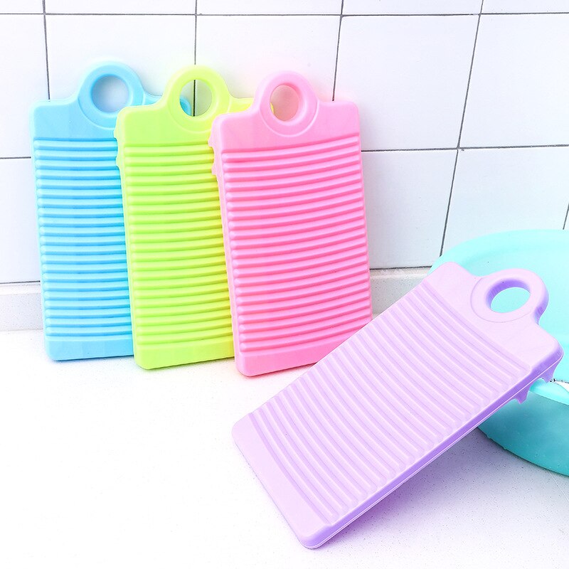 Mini Tabla de lavar de plástico antideslizante para el hogar, tabla de frotar de mano, gruesa, Tabla de lavar a Color