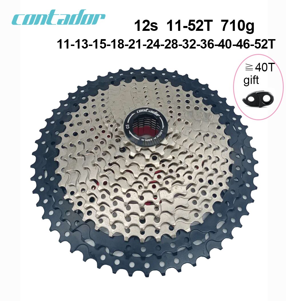 Contador bicycle cassette 8 9 10 11 12velocità MTB flywheel 11-40T/11-42T/11-46T/11-50T/11-52: 12S 11-52T