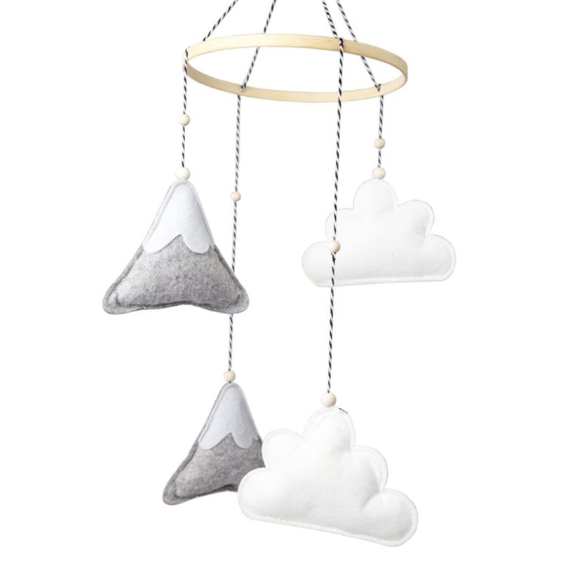 Babybeer vilten hangers wieg mobiel rammelaars bedbel windgong speelgoed kinderen kinderkamer hangende decoratie