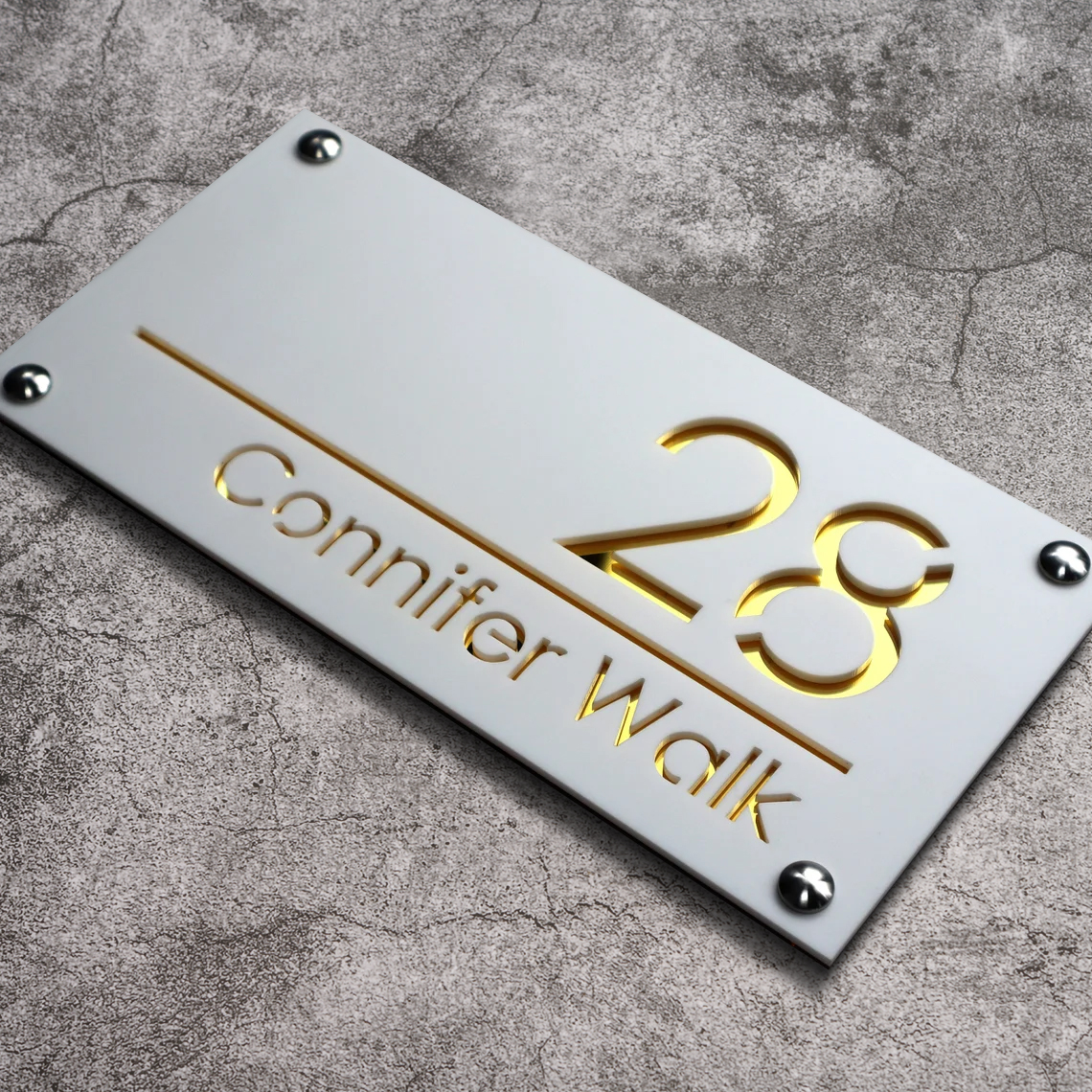External Numbers Large external house numbers, personalized modern ... – Grandado
