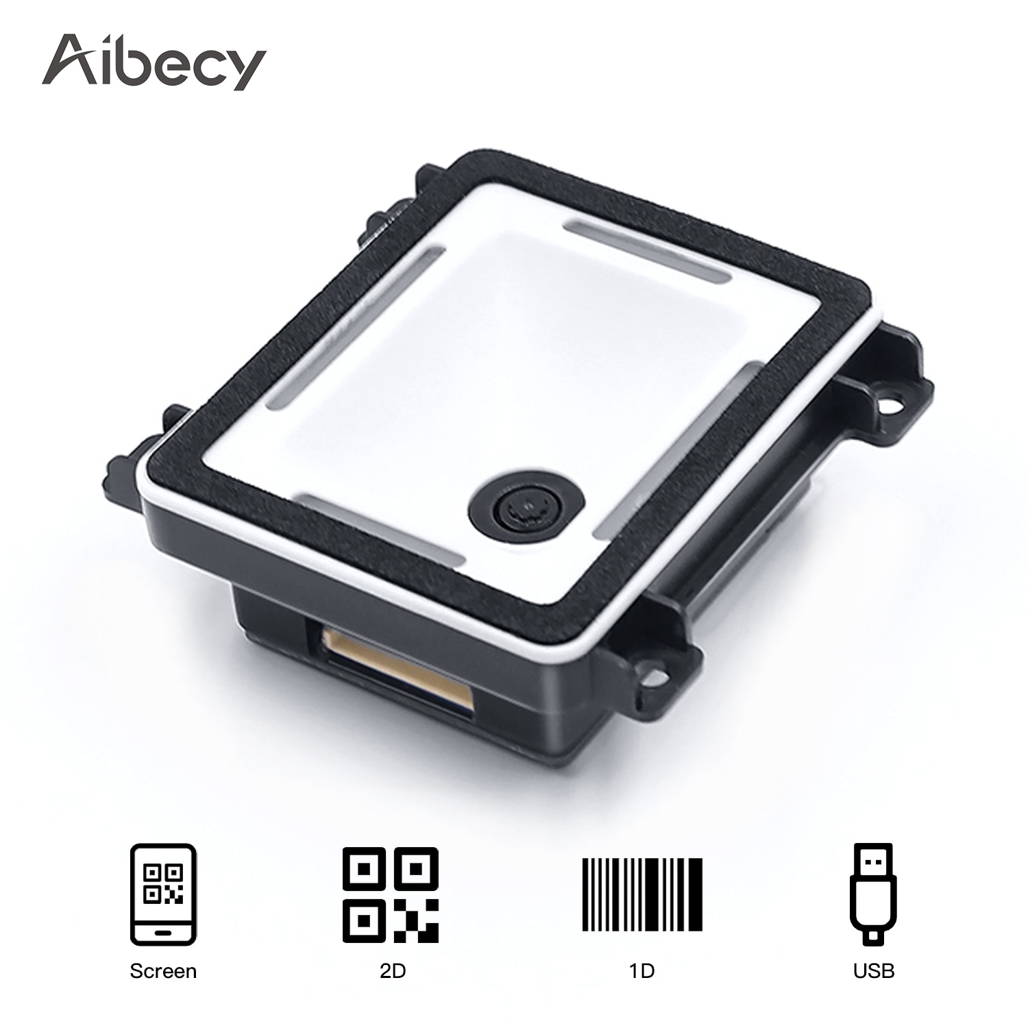 Aibecy 1d/2d/qr incorporado scanner de código de barras auto-indução módulo scanner conexão usb compatível com linux windows android mac