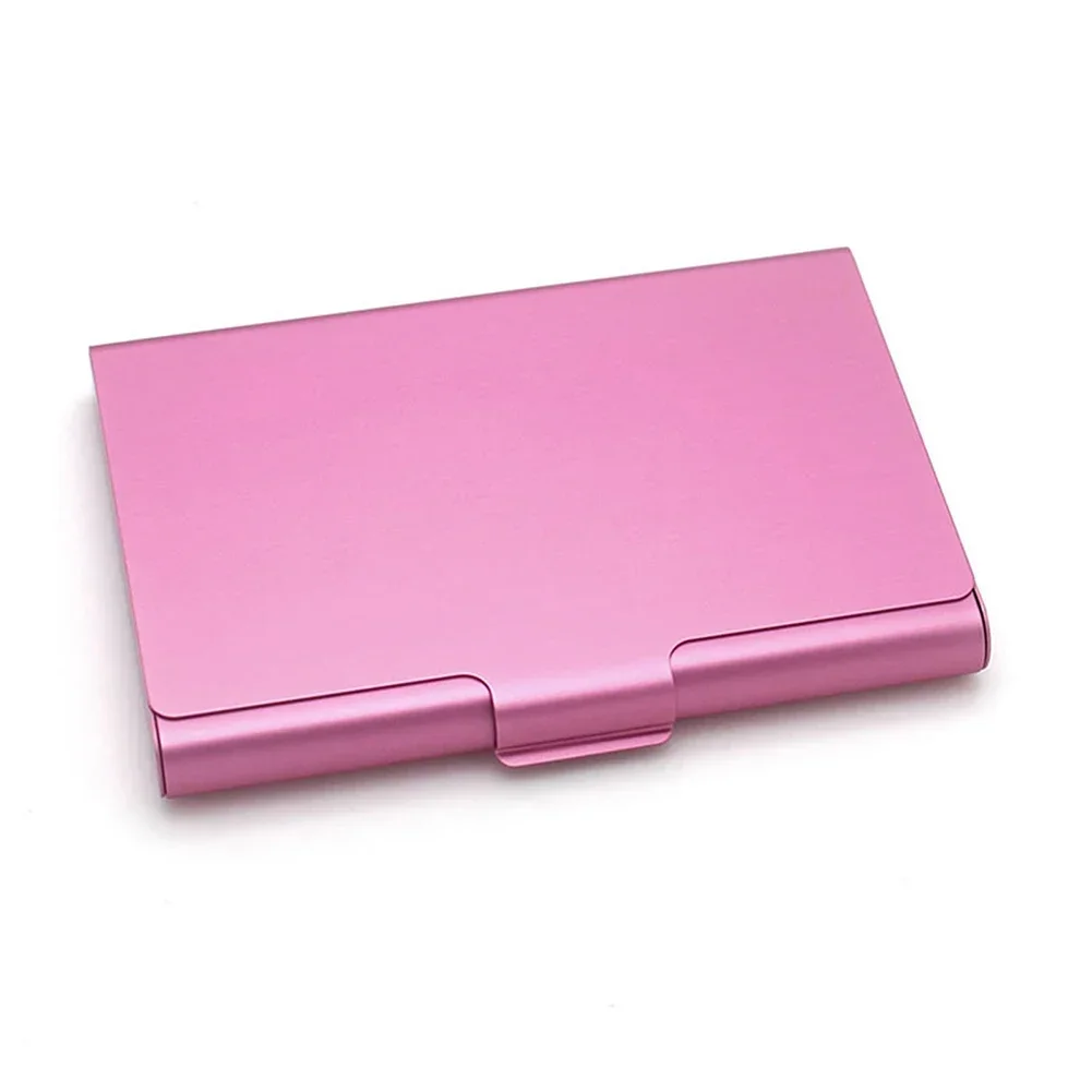 Visitekaarthouder Creditcardhouder Aluminium Kaarthouder Box Cover Heren Visitekaarthouder Kaart ID-kaarthouder: Licht Groen