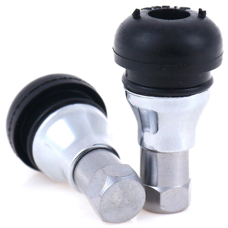 4 Stuks Auto Motorfiets Band Ventiel TR412ac Rubber Wiel Klepstelen Met Chrome Caps Chroom Legering