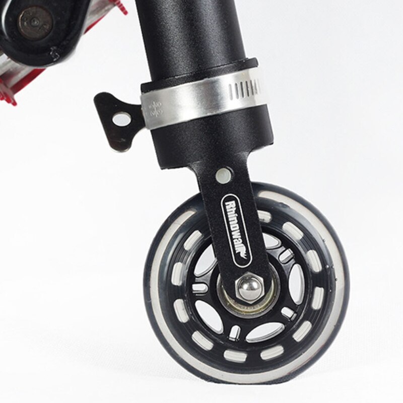Tragbare Faltrad Hilfs Rolle Rad Faltbare Fahrrad Assistor Booster scrollen Rad Falten-hoch Radfahren Zubehör Teile