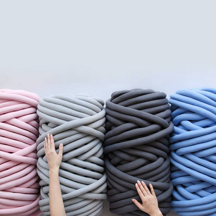 Mylb 1000g/Ball Super épais laine naturelle gros fil bricolage volumineux bras itinérant tricot couverture à la main tricot Spin fil bricolage couverture 60m
