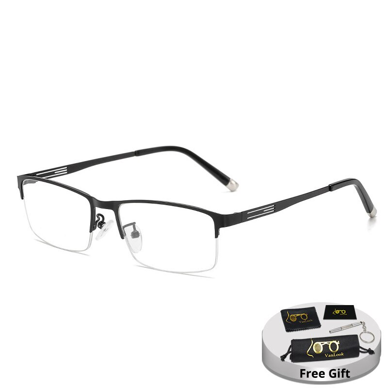 VANLOOK Photochromic Sunglasses Chameleon Lens Blue Light Blocking Men's Glasses for Computer Eyeglasses Game Protective UV400: Black