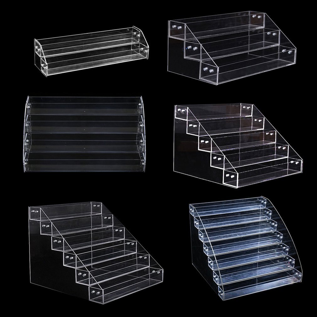 Acrylic Nail Polish Display Stand Multi-Layer Plastic Transparent Frame Mask Lipstick Display Rack Cosmetic Storage Box