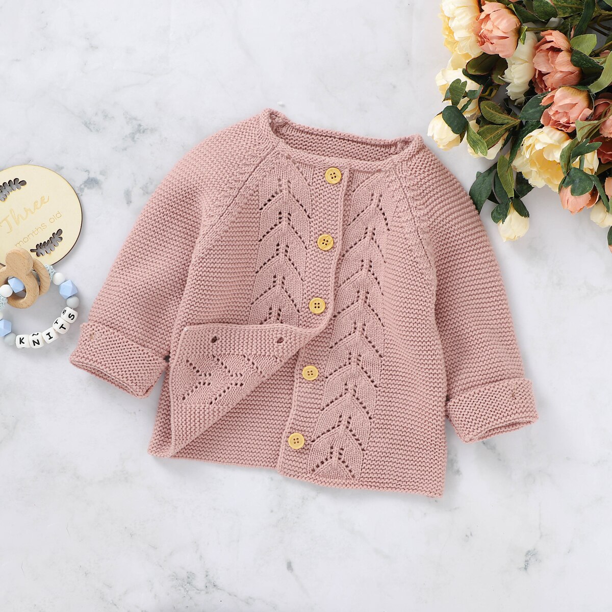 FOCUSNORM 0-18M Herbst Winter Prinzessin Baby Mädchen zur Seite fahren Mantel Lange Ärmel betroffen Solide Einreiher Jacke