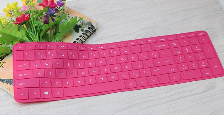 15 15.6 inch Soft Silicone Keyboard Protector Cover Skin For HP 250 G5 Pavilion 15 ENVY 15 TPN-C125 TPN-C126 HQ-TRE: Allrose