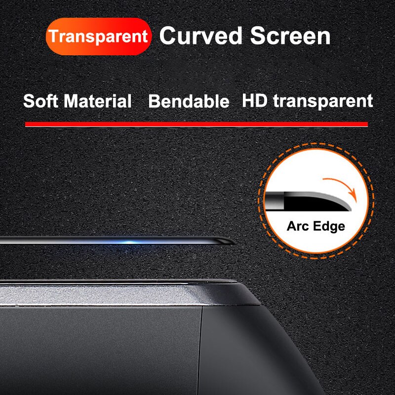 5D borde curvado cobertura completa suave claro película protectora para Huawei banda 4 Pro Honor Band 5i Protector de pantalla (no cristal)